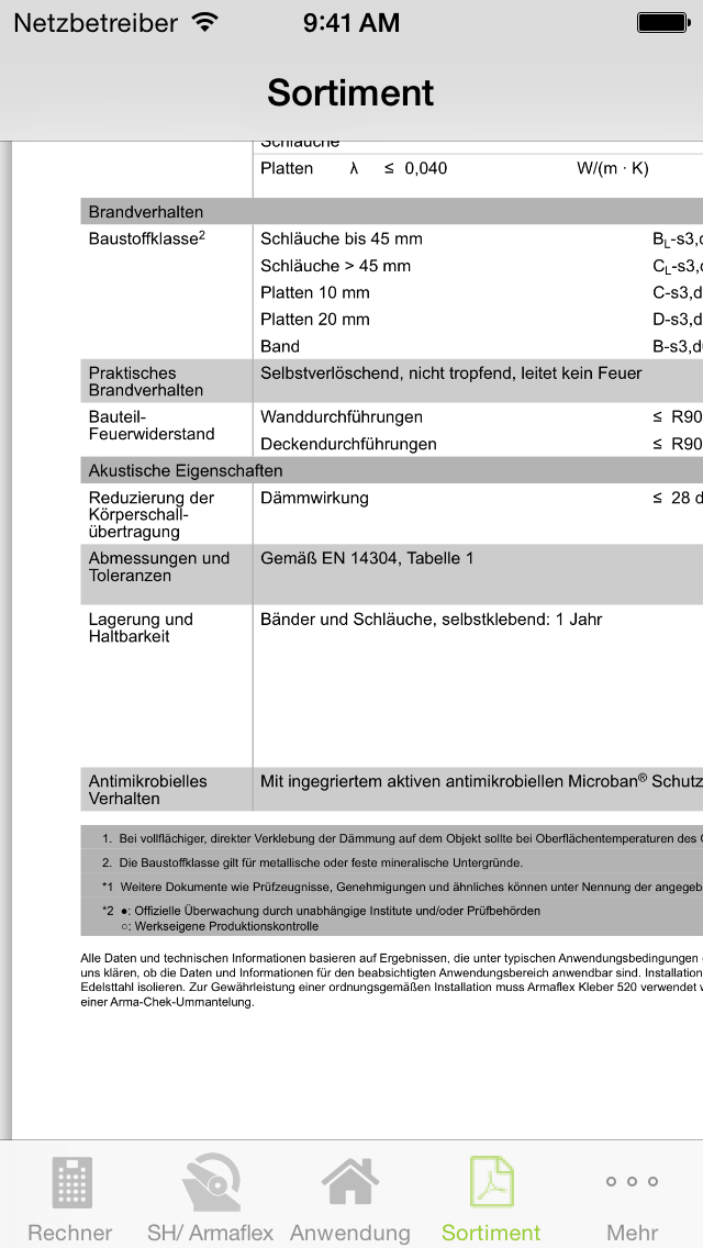 Screenshot #3 pour Armacell EnEV Rechner