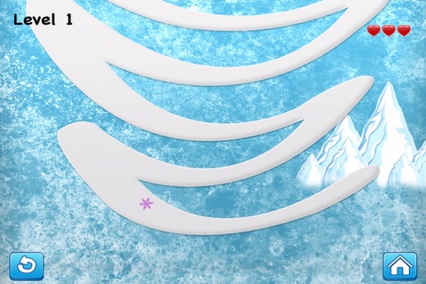 A Frozen Diamond Fall Escape - Snowflake Jewel Challenge screenshot 2