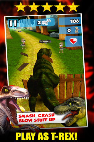 3D Dino Raptor Race For Cool Kids FREE - Carnivores Hunter Dinosaur Game screenshot 2