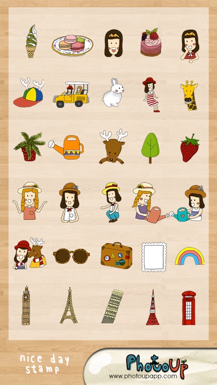 Nice Day Stamp by PhotoUp - Cute and Nice App with Stamps Sticker Frame and Filter for photo
