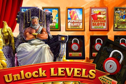 Slot in Sky and Thunder Zeus of the Ancient God Greek - Casino Vegas Slot screenshot 3