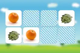 Game screenshot Fruits and vegetables flashcards quiz and matching game for toddlers and kids in English hack