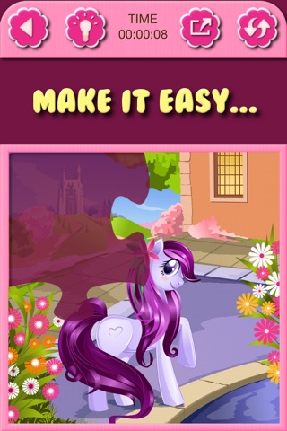 My Little Princess Pony Jigsaw Puzzle Games for Girls screenshot 3