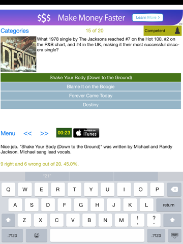 Screenshot #5 pour Music Genius - Trivia on Rock, Pop, Country and More