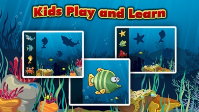 Screenshot #1 pour Sous l'eau puzzles pour enfants - éducation jeu de puzzle avec des animaux de la mer