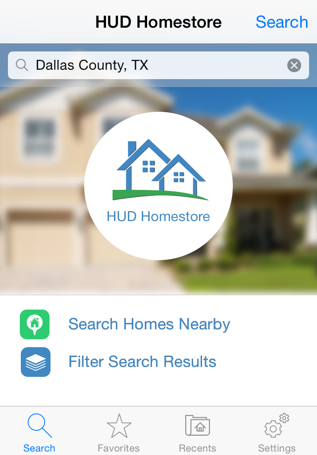 HUDHomestore Mobile Search