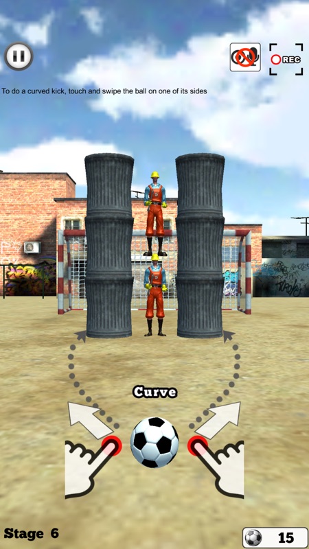 ! OH Fantastic Free Kick + Kick Wall Challenge screenshot 1