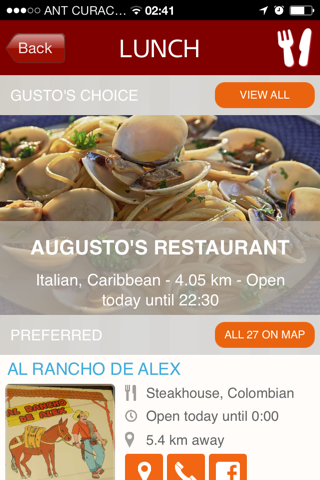 Gusto, The Curacao Restaurant Guide screenshot 2