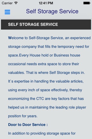 Self Storage Services screenshot 3