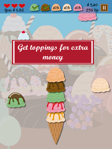 Screenshot #6 pour Ice Cream Fall - Sky Fall Free Game