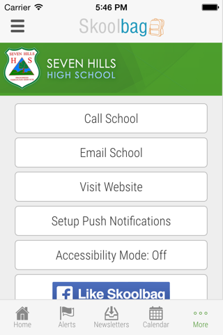 Seven Hills High School - Skoolbag screenshot 4