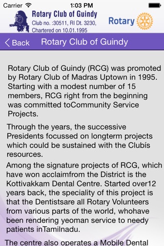 Rotary Club of Guindy screenshot 4