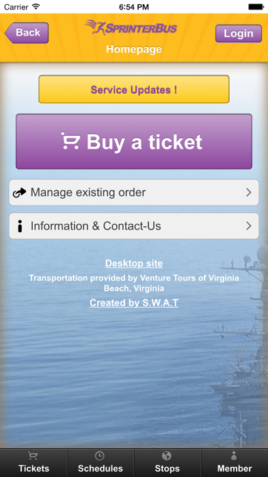 Sprinter Bus iPhone screenshot 3 - Travel app