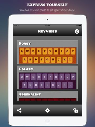 KeyVibes - Color Keyboards and Custom Themes iPad screenshot 4 - Utilities app