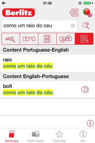 Portuguese <-> English Berlitz Basic Dictionary screenshot 3