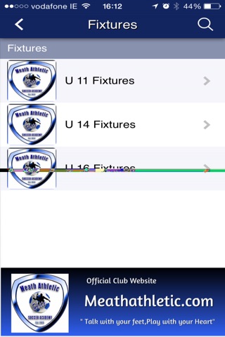 Meath Athletic Football Club Official App screenshot 3