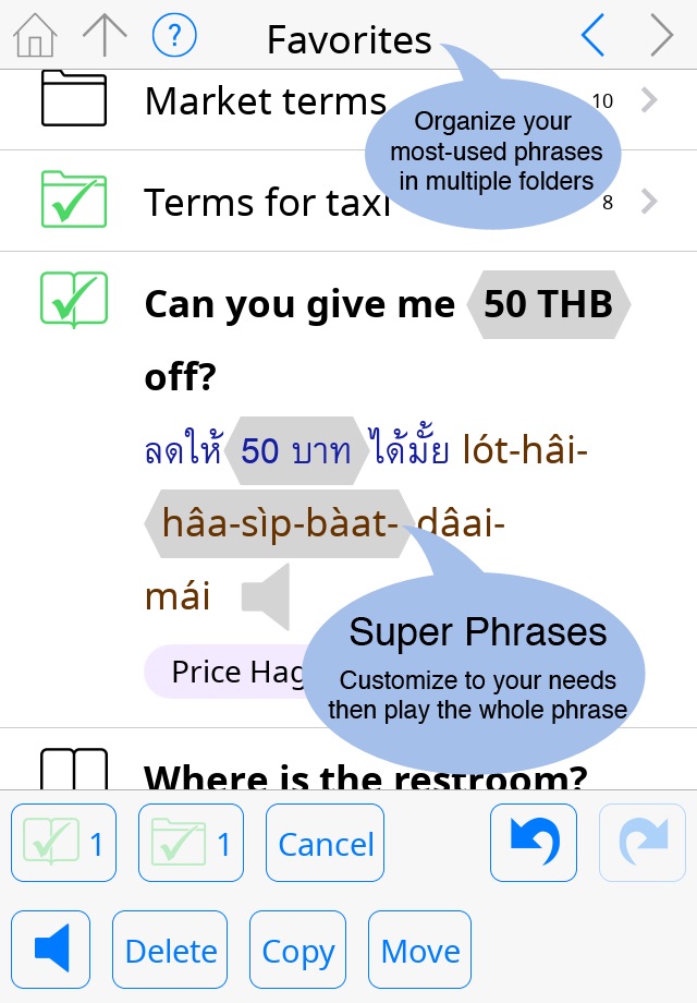 Talking Thai–English–Thai Phrasebook screenshot 3