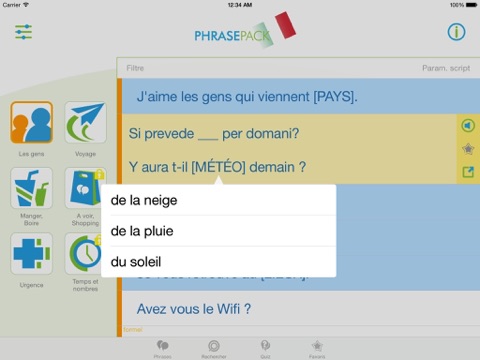 Screenshot #4 pour Guide de conversation d'italien – Voyagez aisément en Italie