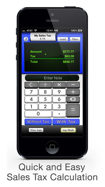 Sales Tax Calculator with Reverse Tax Calculation - Tax Me Pro - Checkout, Invoice and Purchase Log