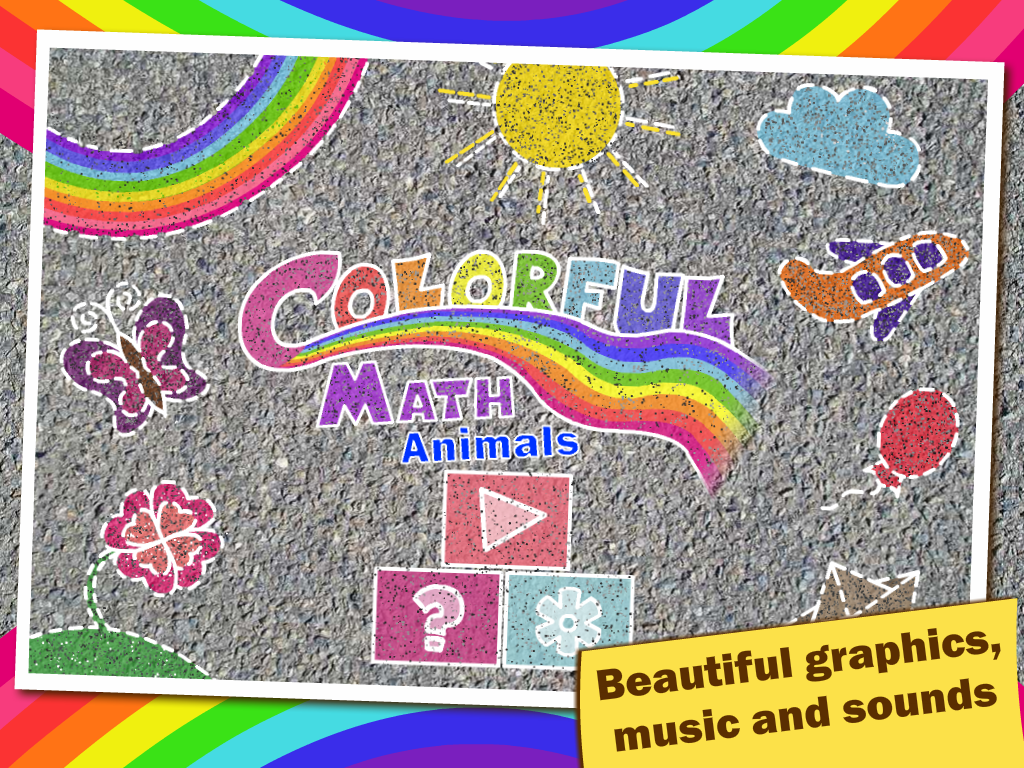 Colorful math Free «Animals» — Fun Coloring mathematics game for kids to training multiplication table, mental addition, subtraction and division skills!