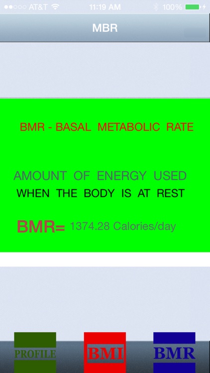 BodyMassIndexBMIBasalMetabolicRateBMR