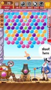 Bubble Shooter Archibald the Pirate screenshot #2 for iPhone