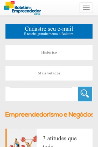 Boletim do Empreendedor SEBRAE/PR screenshot 2