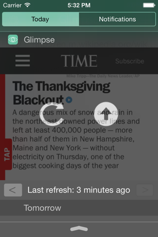 Glimpse - Webpages for your Watch and Notification Center screenshot 4