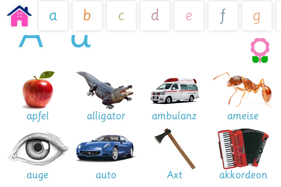 Alphabet und Wortschatz-Buch für Kinder (Wörterbuch für Kindergarten und Vorschule) screenshot 4