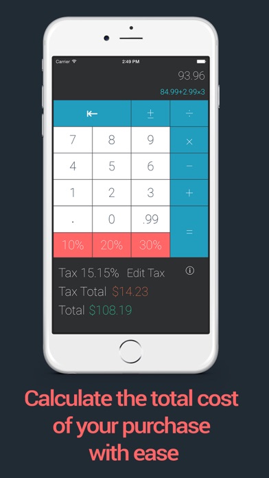 Screenshot #1 pour Sales Tax - Calculator