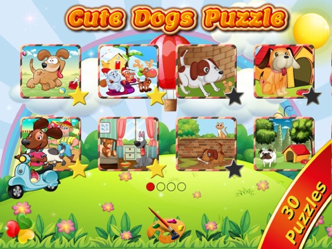 Screenshot #4 pour Cute Dogs Jigsaw Puzzles for Kids and Toddlers Lite - Preschool Learning by Tiltan Games