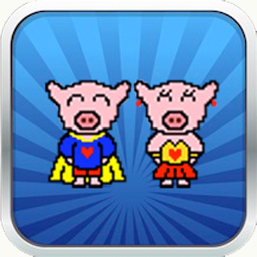 Super Hero Pig Icon