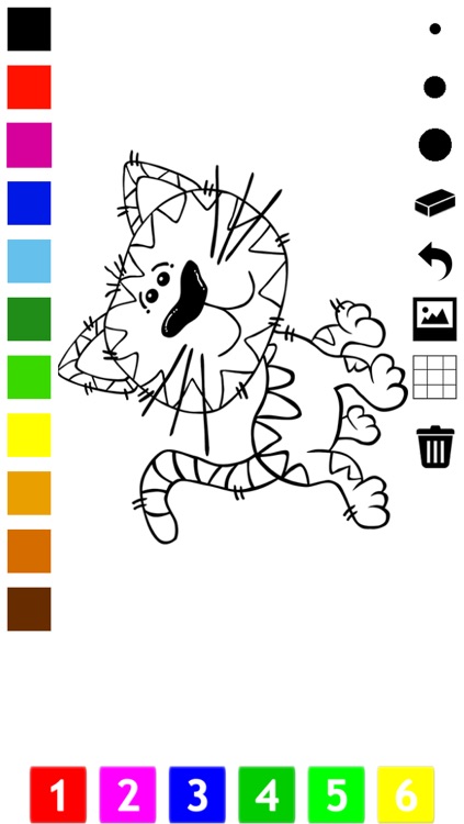 Cat Coloring Book for Little Children: Learn to draw and color cats and kittens screenshot-3