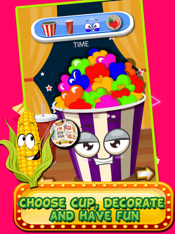 Popcorn Maker-Kids Girls free cooking fun game iPad screenshot