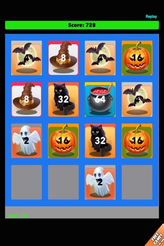 Spook Halloween 2048 - Ghost Tile Puzzle Challenge screenshot 2