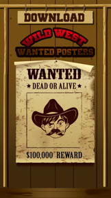 Wild West Wanted Poster Maker - Make Your Own Wild West Outlaw Photo Mug Shots screenshot