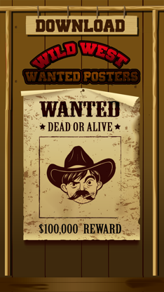 Wild West Wanted Poster Maker - Make Your Own Wild West Outlaw Photo Mug Shots screenshot 4