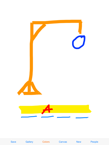 Scribble Together - WiFi & Bluetooth iPad screenshot