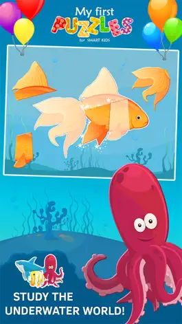Game screenshot Animated Fish Jigsaw Puzzles for Kids and Toddlers mod apk
