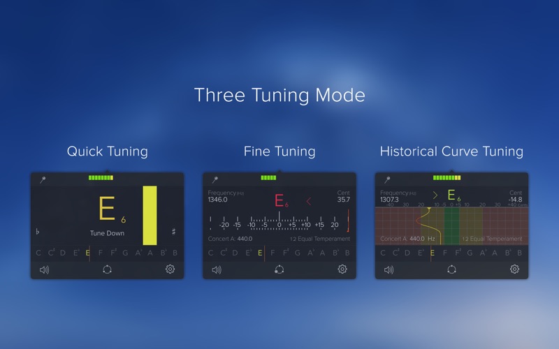 Screenshot #2 pour insTuner - Chromatic Tuner for Guitar, Ukulele and String Instruments