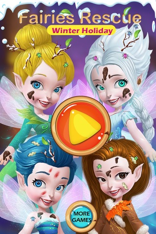 Fairy Princess Rescue: Winter Holiday Dress & Care screenshot 3