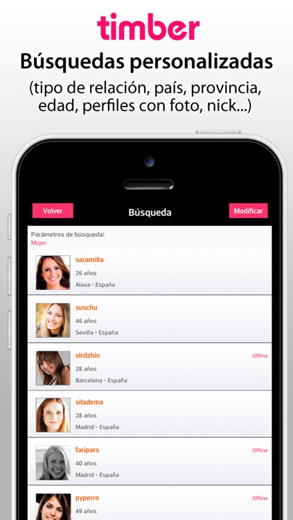 Timber – Contactos entre adultos