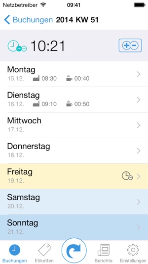 TimeStamps Die leichte Zeiterfassung im App Store