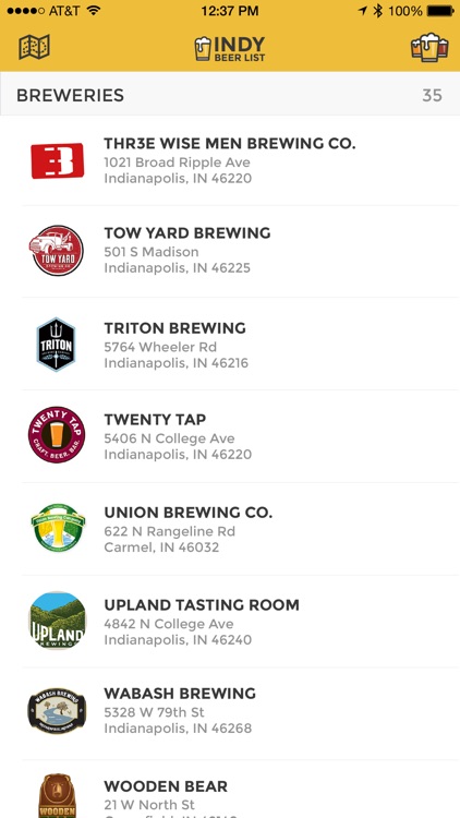 Indy Beer List