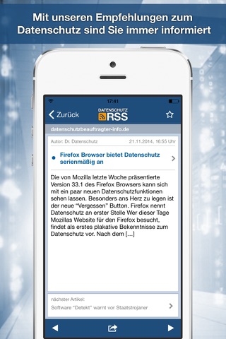 Datenschutz RSS screenshot 4