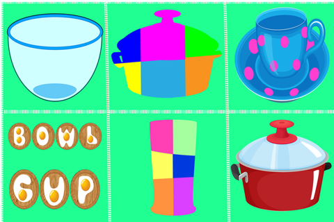 Kitchen Utensils Puzzle Game For Kids screenshot 3