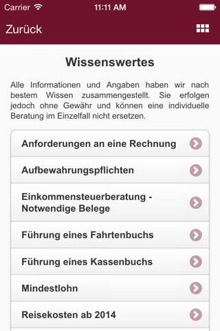 AKTIVA Steuerinfo-App screenshot 3