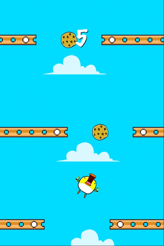 Cookie Bird Fly - Tap To Bounce And Eat Cookies But Dont Touch The Walls screenshot 3