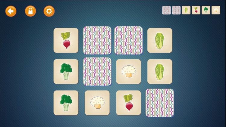 Learn Turkish with Little Genius - Matching Game - Vegetables