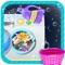 A kids laundry washing, clothes wash and clean up game for the messy and dirty kids